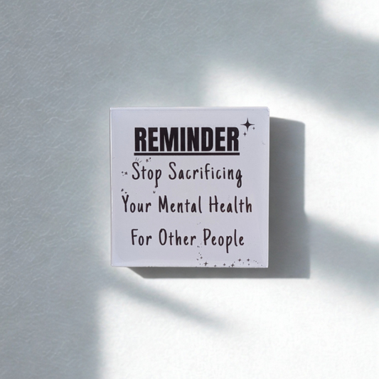 Stop Sacrificing Your Mental Health